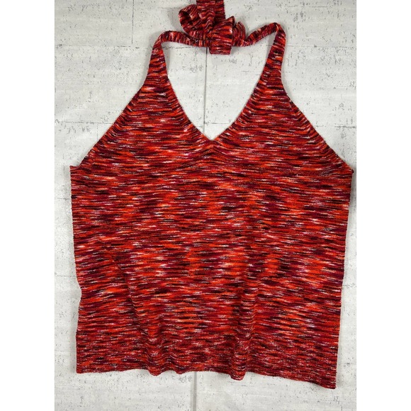 LOFT Tops - Loft Red Spacedye Halter Sweater Tank Top Size: XL